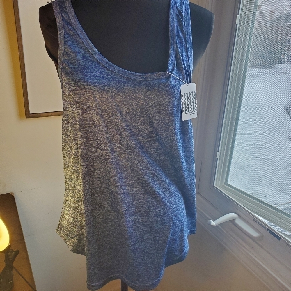 Blue Medium workout Tank top - Picture 2 of 8